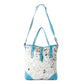 Pecos Pointe Canvas & Hairon Bag In Blue