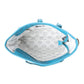 Pecos Pointe Canvas & Hairon Bag In Blue