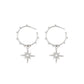Shining Star Hoop Earrings