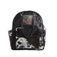 Myra My Vista Hairon Leather Backpack – Dual Handles, Floral Tooled Patch, Spacious Compartments