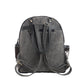 Myra My Vista Hairon Leather Backpack – Dual Handles, Floral Tooled Patch, Spacious Compartments