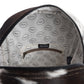 Myra My Vista Hairon Leather Backpack – Dual Handles, Floral Tooled Patch, Spacious Compartments