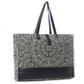 Myra Carmela Printed Canvas Weekender Bag â€“ Leather Handles with Buckle Strap, Spacious Travel Tote for Western Getaways