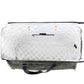 Myra Carmela Printed Canvas Weekender Bag â€“ Leather Handles with Buckle Strap, Spacious Travel Tote for Western Getaways