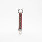Pink Skies Hand-tooled Leather Key Fob