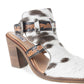 Myra Beth Jane Hairon Leather Boots - Handtooled Ankle Strap Brunch Boots for Bold Cowgirl Vibes