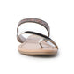 Myra Greta Lee Hair-On Leather Flip Flops for Women - Hand-Tooled Western Slippers with Flat Sole for Everyday Ease