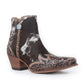 Myra Margie Leather Boots for Women - Hairon Ankle Boots with Handtooled Leather Details for Carnival Sundowns