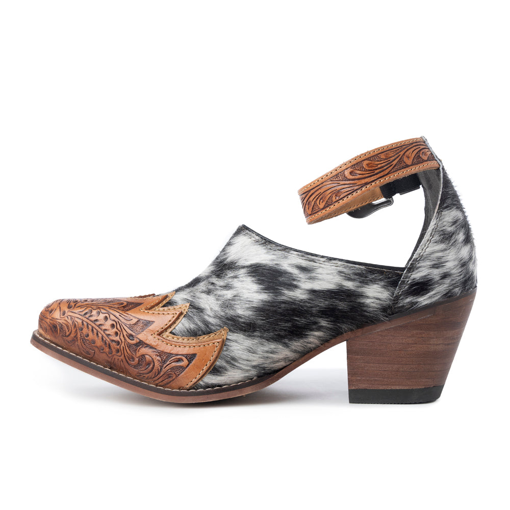 Zora Canyon Hair-On Hide Mules