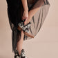 Myra Georgina Hairon Boots for Women - Spilt-Top Handtooled Pointed Toe Cowgirl Boots for Rustic Rodeo Glam