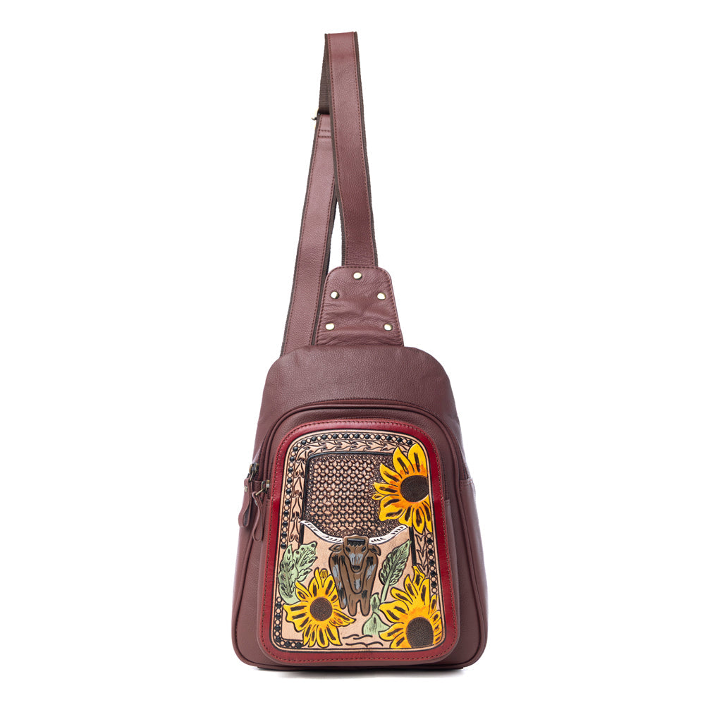 Sunflower Steer Sling Bag
