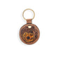 Buttercup Hand-tooled Leather Key Fob