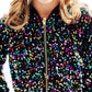 Confetti Velvet Sequin Jacket