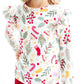 Holly Jolly Christmas L/S Ruffle Tee