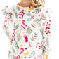 Holly Jolly Christmas L/S Ruffle Tee