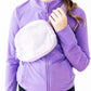 Lavender Fleece Belt Bag