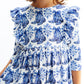 Southern Belle 3/4 Sleeve Ruffle Twirl Dress