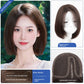 Natural Full-Head Human Hair Wig | Classy Collarbone Length Short Straight Wig with Oblique Bangs for Women (Sweet & Lovely, Elegant Style)