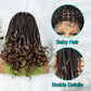 Pre-Looped Bohemian Box Braids with Curly Ends | Crochet Hair