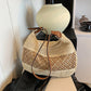 Large Capacity Summer Straw Weaving Shoulder Bag | Women's Handmade Crochet Beach Handbag & Woven Hollow Out Underarm Knitting Bag