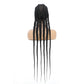 36" Cornrow Knotless Braids Wig | 360 Full Lace | Baby Hair | Synthetic