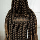 16" Knotless Box Twist Braided Wig | HD Full Lace | Natural Lace Front | Baby Hair | Synthetic Hair