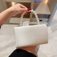 Lady Exquisite Flower Evening Bag | White Wedding Bag & Faux Pearl Handheld Banquet Bag (Party, Prom, Dress Bag)