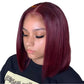 Ombre Pink & Blonde Bob Wig | Straight Human Hair T-Part Lace Front
