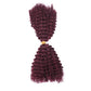 Ombre Honey Blonde Kinky Curly Human Hair Extensions | 50g Peruvian Crochet Bulk Hair (No Weft, Double Drawn)
