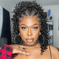 Kinky Curly Braided Bun Wig | 13x4 Lace Front | Human Hair | Remy | 210 Density