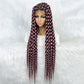 KIMA Colorful Braided Wig | Full Lace | Butterfly Locs & Dreadlocks Options