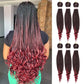 Pre-Stretched French Curly Braiding Hair - Natural Black Crochet Braids (Hot Water Setting)