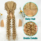 KIMA Blonde Dutch Twins Braids Wig | Full Lace Cornrows & Curly Ends