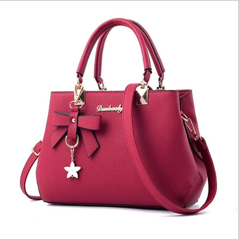Women's Handbag Patchwork Shoulder Messenger Bag | Office Work PU Leather Female Bag & Ladies Luxury Elegant Handbag