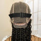 Boho Cornrow & Knotless Box Braids Wig | Full Lace | Kanekalon Hair | Women's Braided Wig
