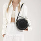 Round Crossbody Bags for Women | High Quality PU Leather Designer Shoulder Bag & Female Clutch Purse (Solid, Soft)