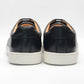 Luxury Designer Men's Genuine Leather Skateboard Sneakers | Classic Black, White & Brown Lace-Up Casual Oxfords