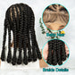 Cornrow & Bantu Knots Braided Wig | Stitch Braids | Full Lace | Synthetic Hair | Kima Wigs