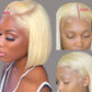 613 Honey Blonde Bob Lace Front Human Hair Wigs 13x4 Remy Brazilian Straight Short Bob 10 14 Inch