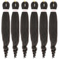 Pre-Stretched French Curly Braiding Hair - Natural Black Crochet Braids (Hot Water Setting)