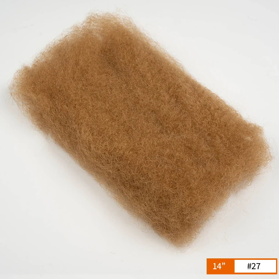 QVR Afro Kinky Bulk Human Hair for Braids & Locs | Virgin Remy Natural Color Extensions