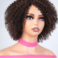 Afro Kinky Curly Black & Ombre T1B/30 Human Hair Wig | Brazilian Remy Machine Made Glueless Wigs for Women (Affordable)