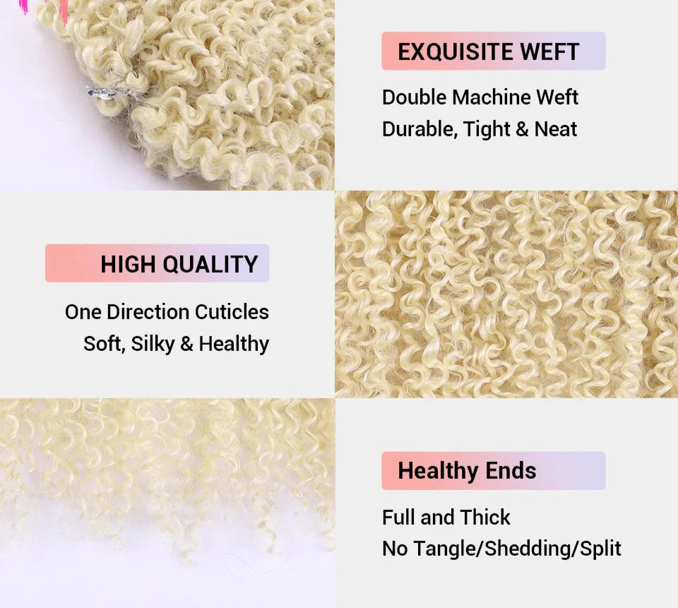 18" Magic Afro Kinky Curly Crochet Hair | Ombre Passion Twist Braids | 60 Strands/Pack | Heat Resistant