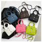 Square Compact Shoulder & Crossbody Bag | Unique Design High Quality Handbag for Women (Designer Style Bolso)