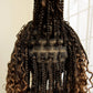 14" Burgundy Box Braids Wig | Full Lace | Kanekalon Fiber | Boho Braids | For Women