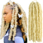 Butterfly Faux Locs Crochet Hair | 12/14" Distressed Goddess Locs | Pre-Looped | 12 Strands/Pack