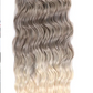 24" Orange Twist Crochet Hair | Synthetic Deep Wave Braiding Hair Extensions | Water Wave Hair | Heat Resistant Fiber | 60 Strands/Pack