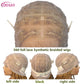 36" Butterfly Braided Full Lace Wig | Honey Blonde & Burgundy Goddess Locs | Synthetic Box Braids | Transparent Lace