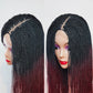 Senegalese Twist Wig | Micro Million Twists | Afro Braided Wig | Glueless Lace Front