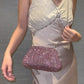 Luxury Glitter Cloud Bag Women's Handbag | Crystal Shiny Rhinestones Diamond Evening Bag (Wedding Party Clutch Purse Shoulder Bag)